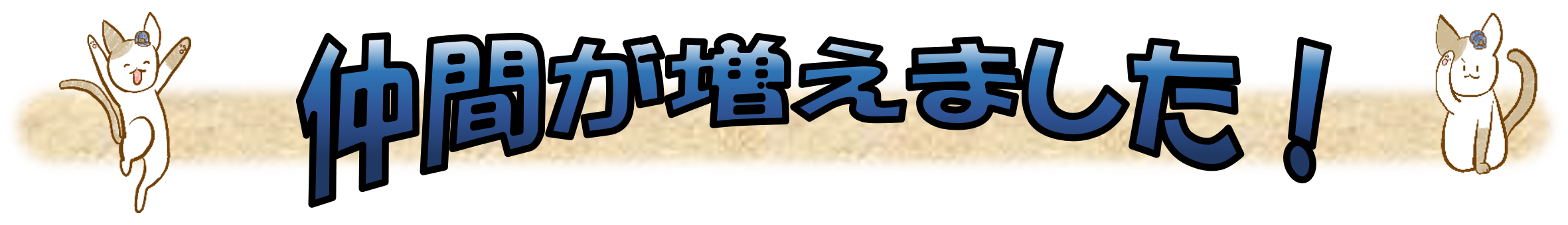 仲間が増えました！