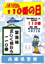 110番適正利用啓発ちらし