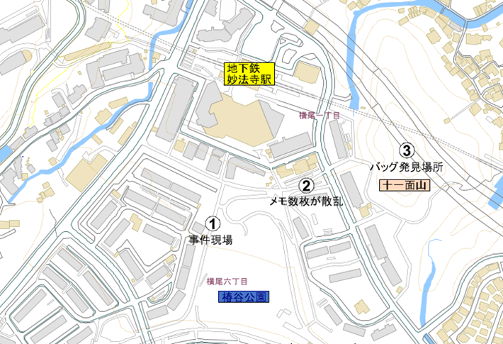 事件現場付近地図