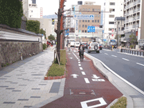 自転車道の写真