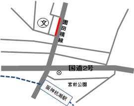 尼崎東1地図