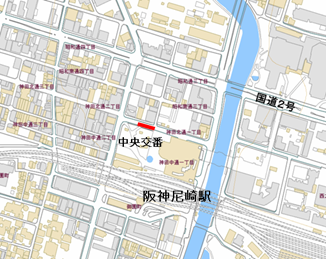 尼崎南1地図